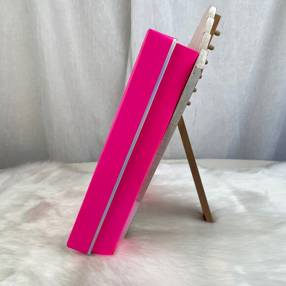 💕 Victoria’s Secret PINK Gift Display Decor Box Silver Holograph Logo Black Bow - Picture 5 of 16